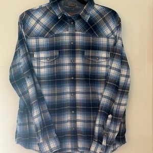 Snap up womens flannel shirt